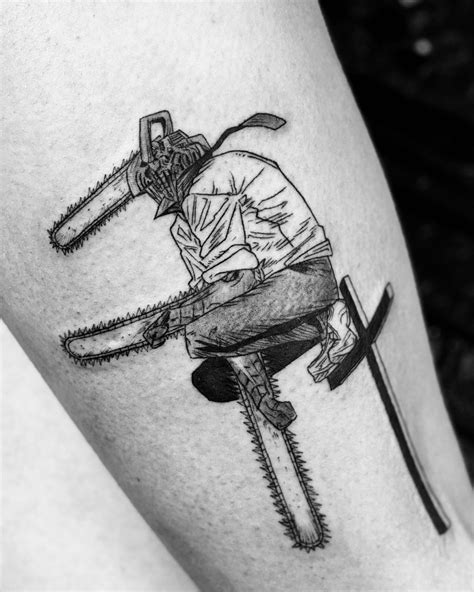 chainsawman tattoo|chainsaw man tattoo images.